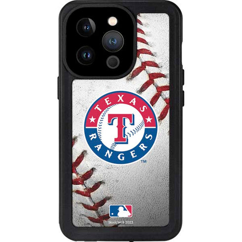 MLB Texas Rangers Game Ball iPhone 15 Pro Waterproof Case
